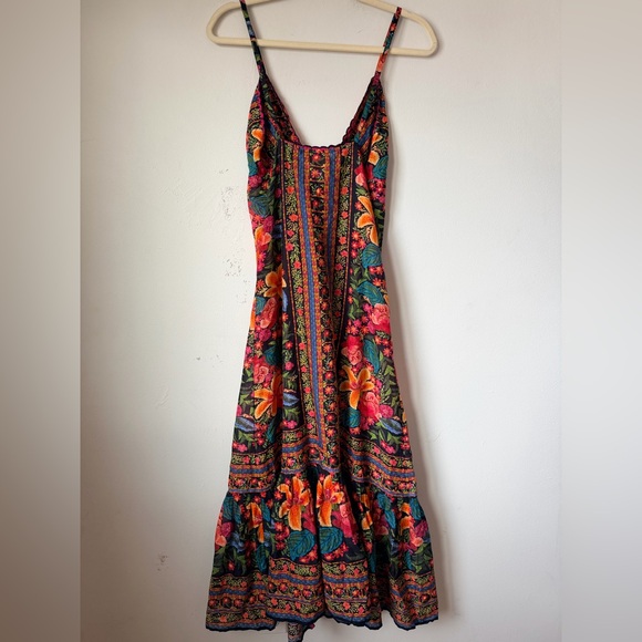 FARM RIO STITCHED GARDEN LONG COVERUP - Picture 9 of 16